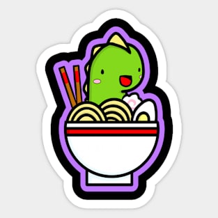 Barnaby In Ramen Sticker